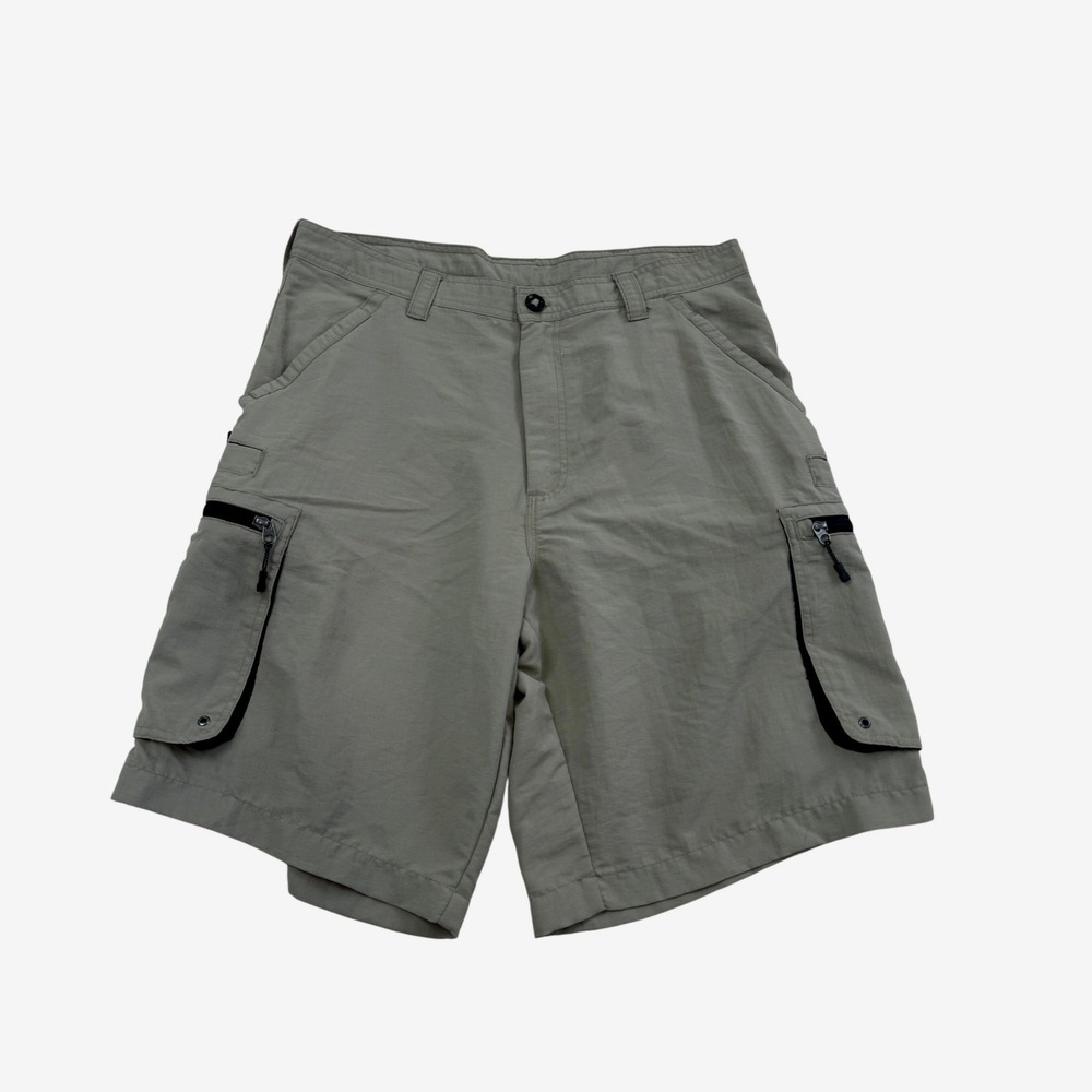 World Wide Sportsman Cargo Shorts Mens 34 Tan Fishing Hiking Outdoor Utility